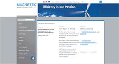 Desktop Screenshot of magnetec.de