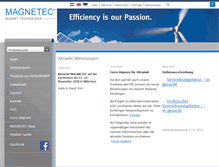 Tablet Screenshot of magnetec.de