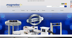 Desktop Screenshot of magnetec.com.br