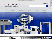 Tablet Screenshot of magnetec.com.br